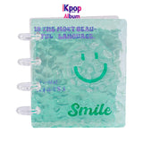 Vitality gradually changes, water ripples, a palace grid card album, transparent and high-value color small fresh mini mushroom buckle album