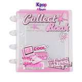 New high-value acrylic one-grid card album, mini portable mushroom buckle, love bean Polaroid small card album
