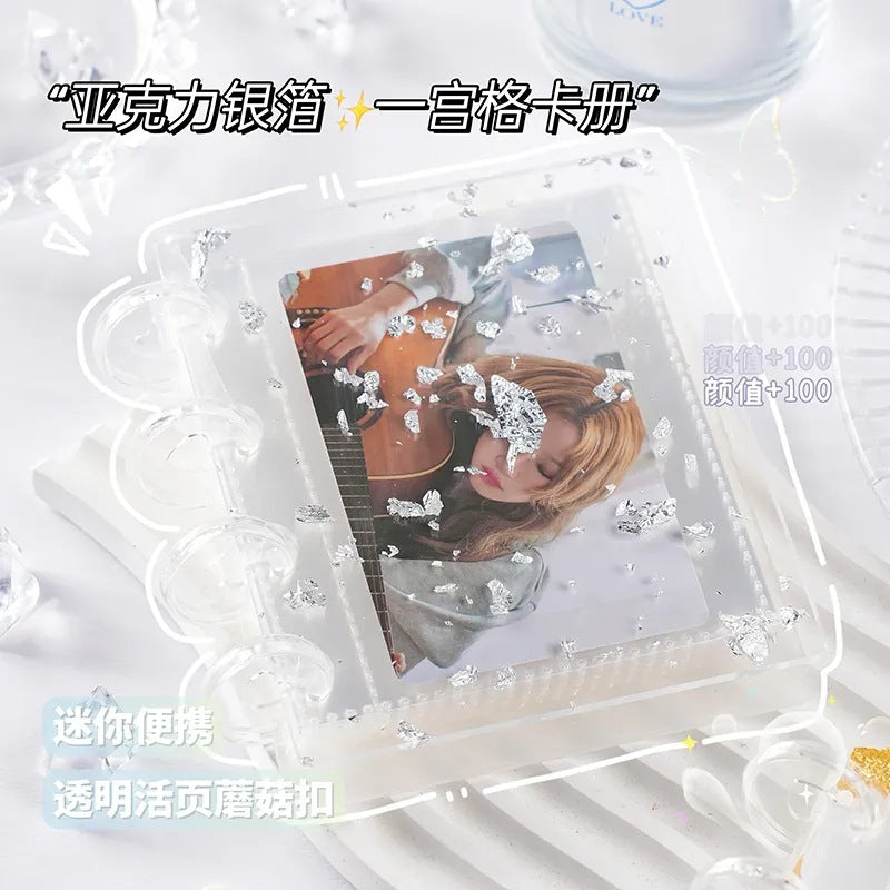 4 Ring Binder 3 Inch Binder Summer Special-Water Butterfly Kpop Photocard Binder