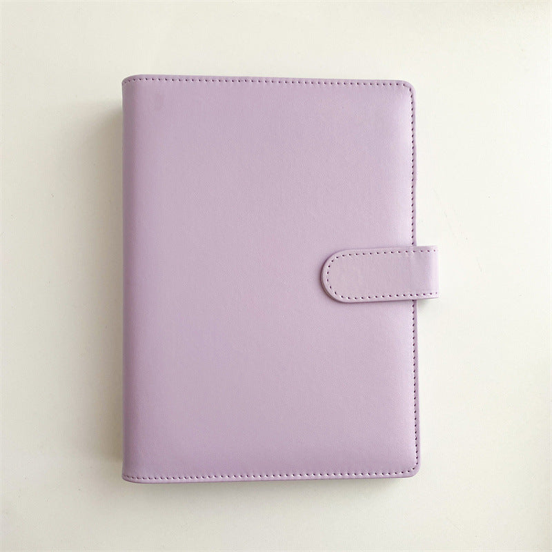 Korean simple small fresh a5 loose-leaf love denim album book 3-hole notebook loose-leaf book handbook shell