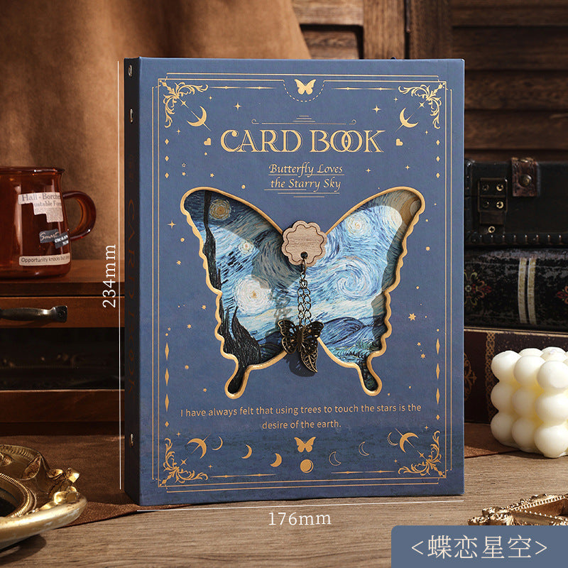 Retro Hollow Card Album Star Chasing Storage Card Collection Album High Value ins Wind 3 Inch Small Card Storage Album a5 Album