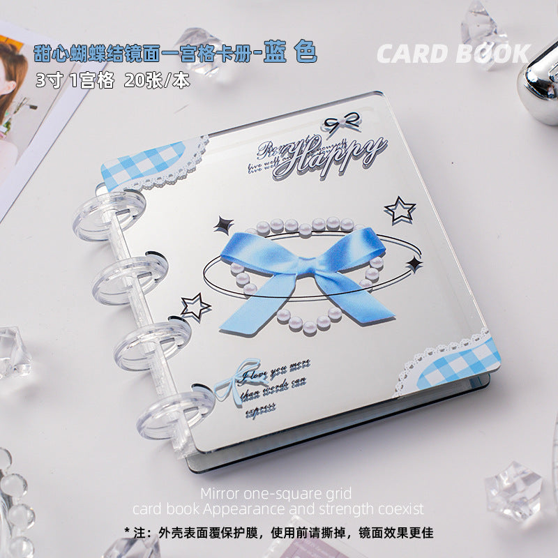4 Ring Binder 3 Inch Binder Summer Special-Mirror Shell Kpop Photocard Binder