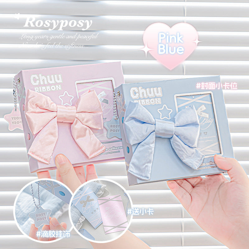 Forged Bowknot Series Mini Card Book Three-dimensional Bow One Grid Double-sided Card Book
