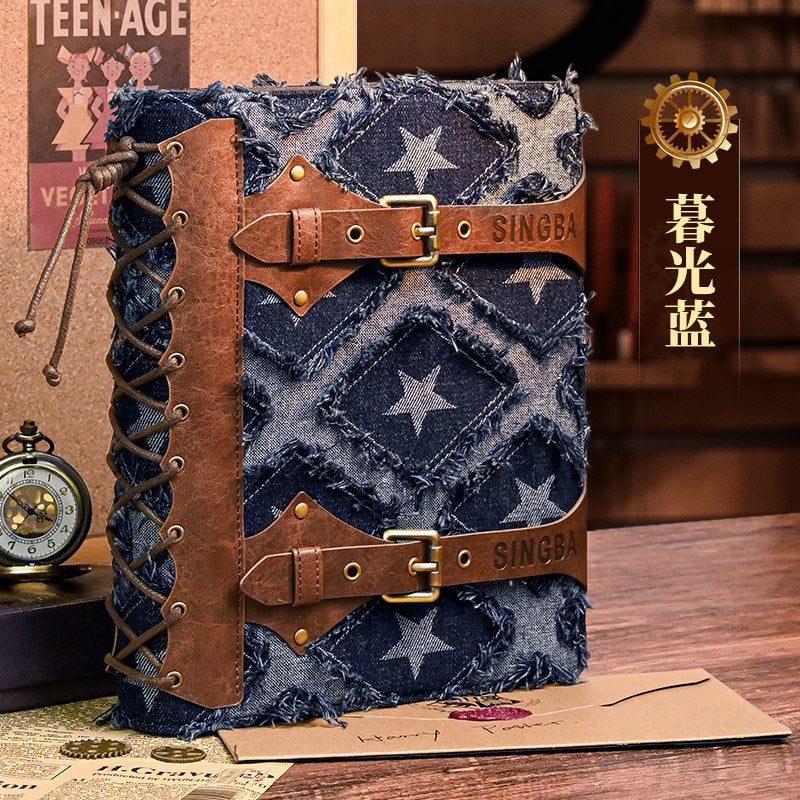 Denim Card Album Sigongge 3-inch Idol Album Small Card Polaroid Loose-leaf Commemorative Storage Photo Album Office Use