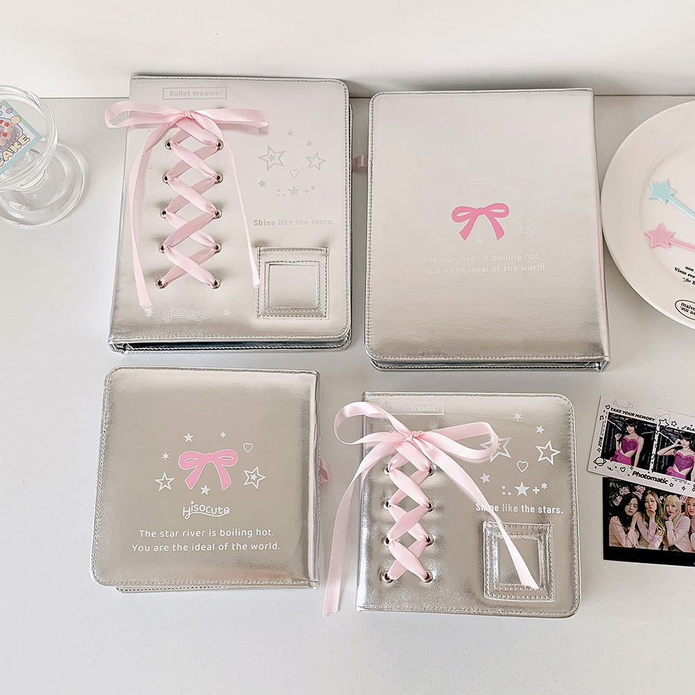 ins Korean Ballet Silver Loose-leaf Album A5 Small Card Storage Album Student Glossy