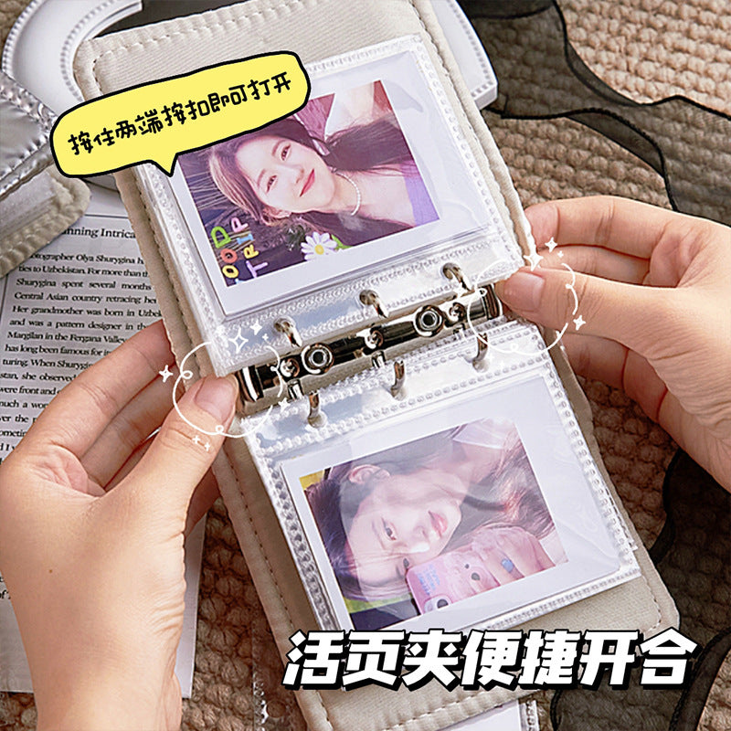 A Gongge Colorful Butterfly Card Album New High-value Mini Album Star Chasing Aidou 3-inch Polaroid Storage Album