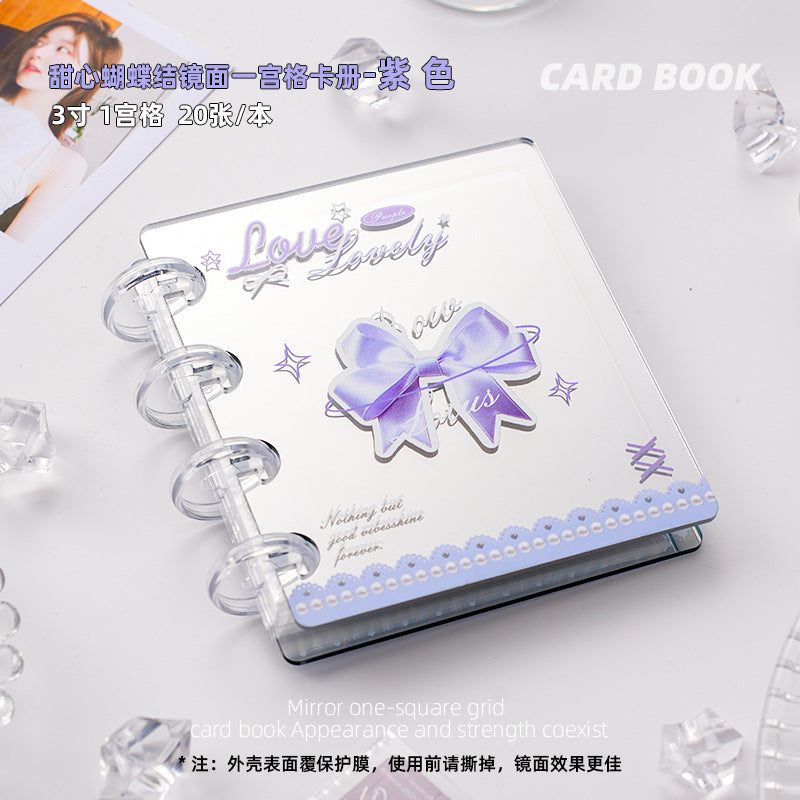 4 Ring Binder 3 Inch Binder Summer Special-Mirror Shell Kpop Photocard Binder