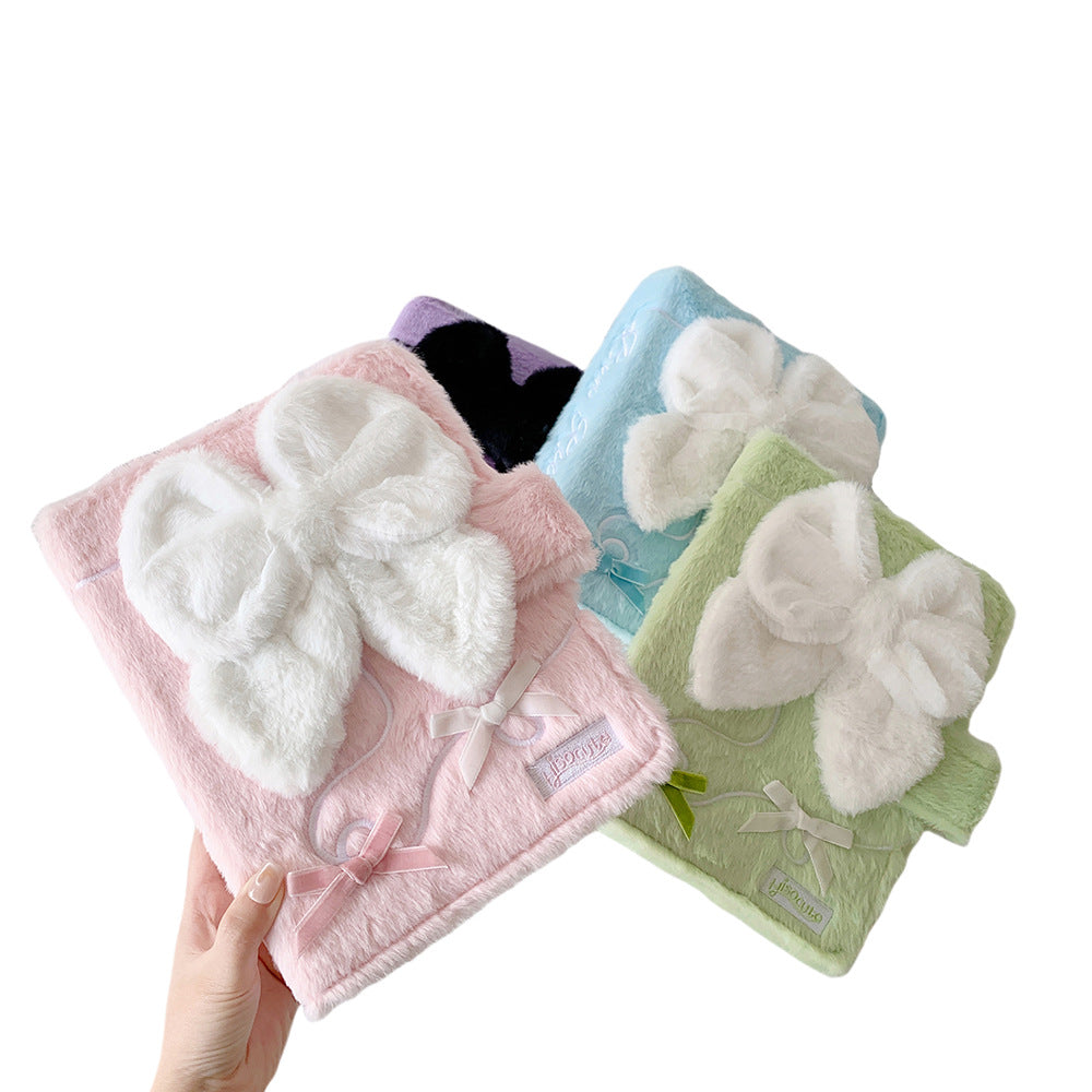 Girl A5 big bow plush album 3 inch photo storage album 4 palace grid star chasing card album game card collection album