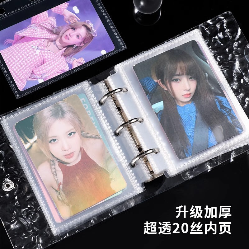 crystal one grid pony Poly card album Polaroid star chasing small card storage album ins album