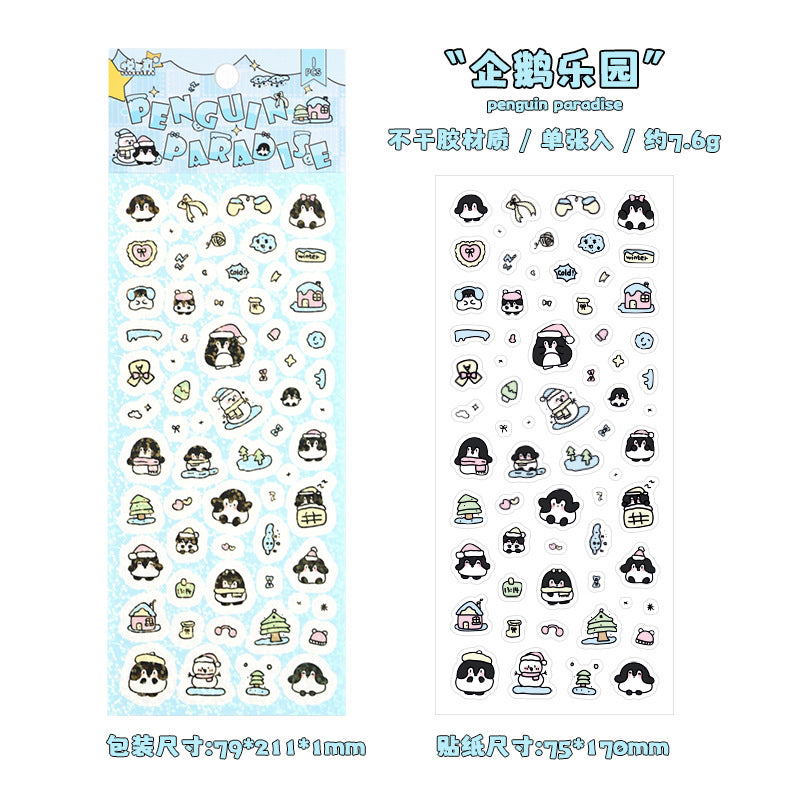 Dream Paradise Cartoon Sticker Hand Account Sticker, Cross-border Film Cutting Children's Sticker Hand Account Sticker Sticker