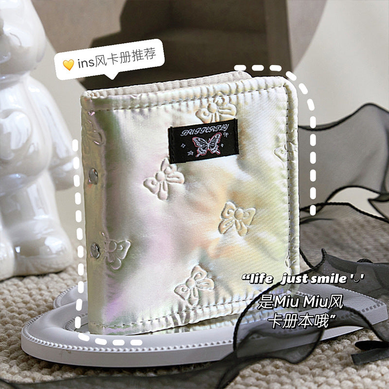 A Gongge Colorful Butterfly Card Album New High-value Mini Album Star Chasing Aidou 3-inch Polaroid Storage Album