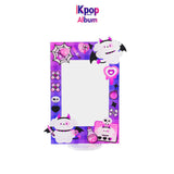 Sweet and cool acrylic three-inch desktop table Korean version of girl love bean small card transparent photo frame display standing card woman