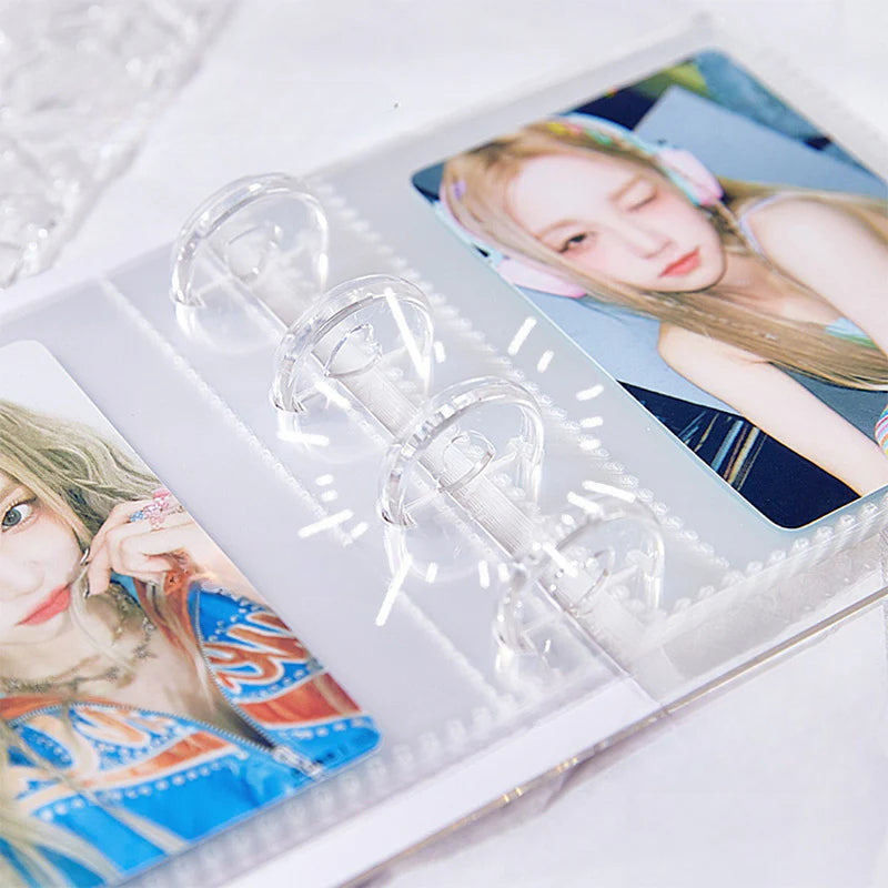 4 Ring Binder 3 Inch Binder Summer Special-Water Butterfly Kpop Photocard Binder