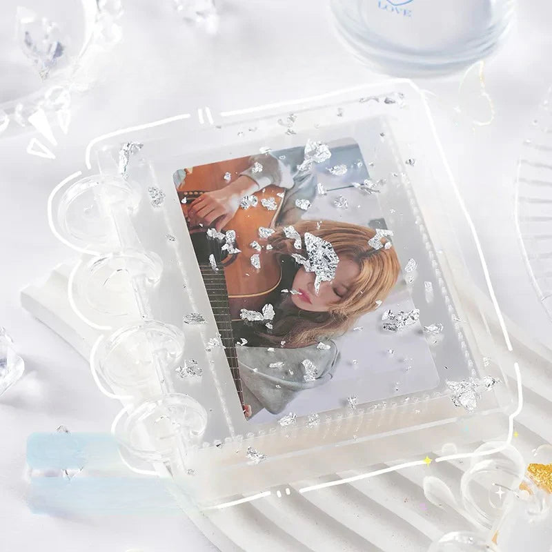 4 Ring Binder 3 Inch Binder Summer Special-Water Butterfly Kpop Photocard Binder