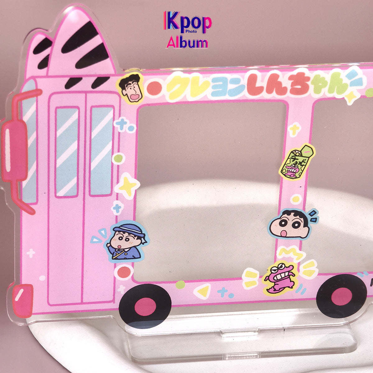 cartoon small card acrylic photo frame Polaroid photo Idol star universal three-inch dual card position card stand