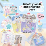3inch Plush Binder Photocard Holder Kpop Idol Photo Albums with 15pcs Inner Pages Card Collect Book Album for Photographs