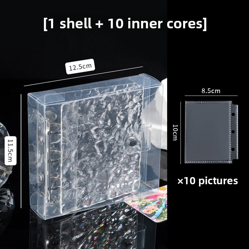 crystal one grid pony Poly card album Polaroid star chasing small card storage album ins album