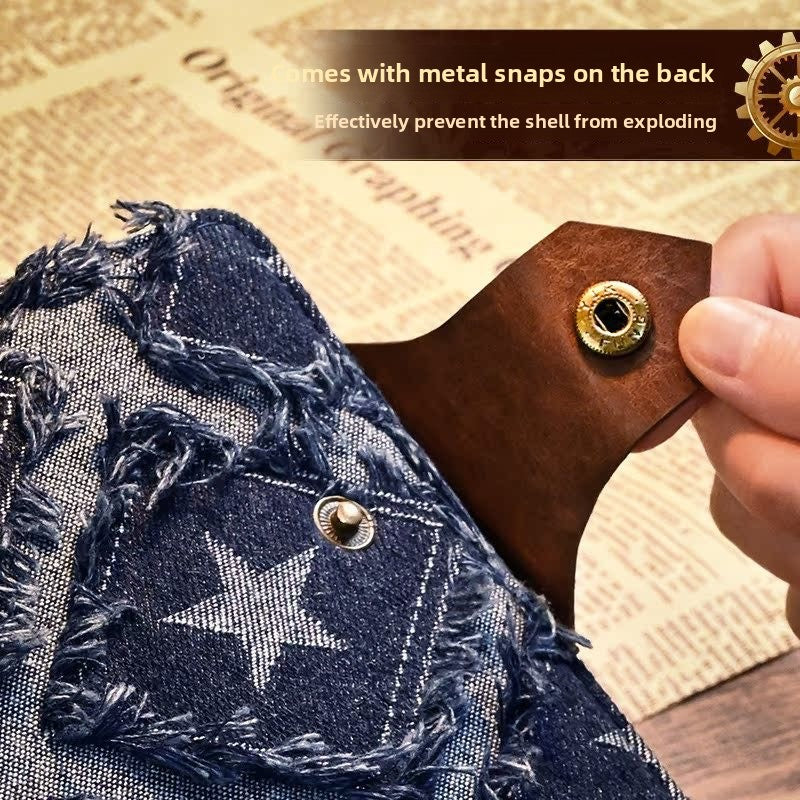Denim Card Album Sigongge 3-inch Idol Album Small Card Polaroid Loose-leaf Commemorative Storage Photo Album Office Use