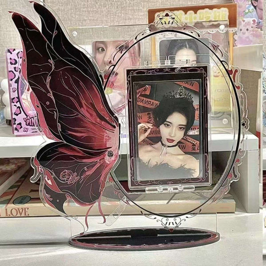 Revolving butterfly around the acrylic decorative small card display standing card 3 inch photo card original brand