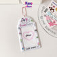 Student cartoon graffiti animal PVC hollow transparent three-inch card cover girl star chasing small card display pendant card bag