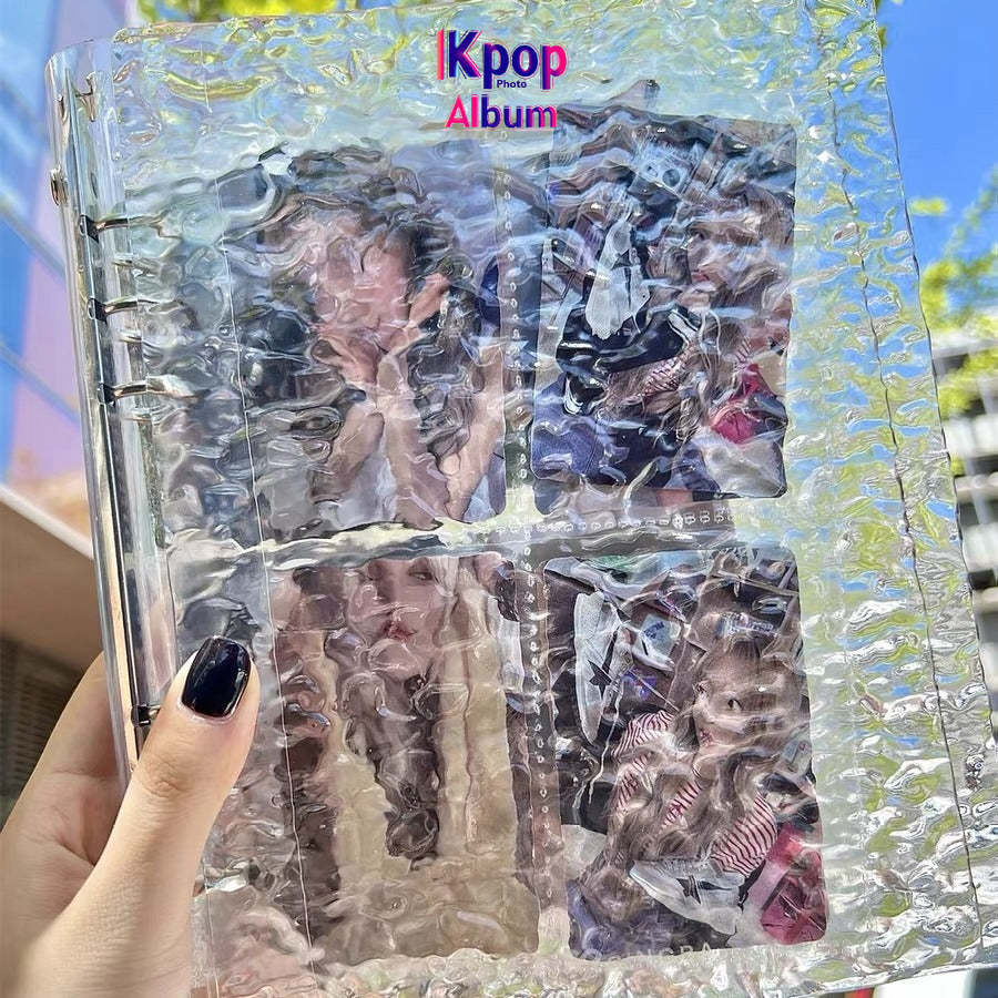 A5 crystal card book Sigong grid 3 inch love bean album star chasing storage book binder book acrylic