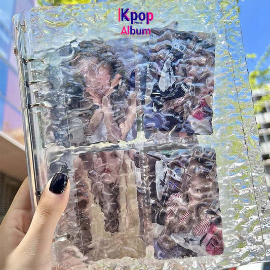 A5 crystal card book Sigong grid 3 inch love bean album star chasing storage book binder book acrylic