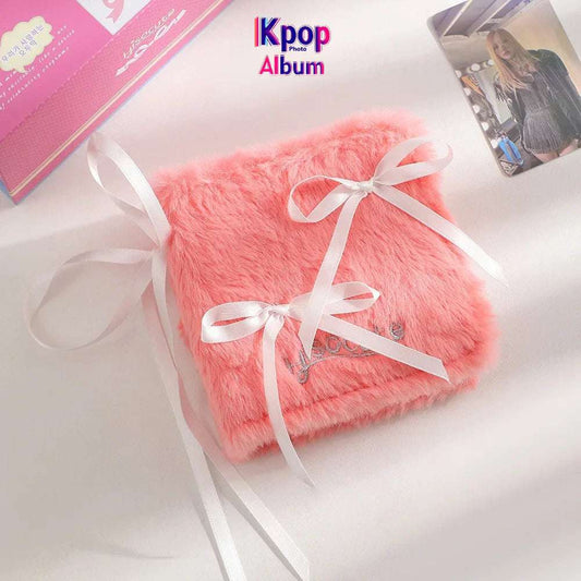 Plush 3inches Binder Photocard Holder Kpop Idol Photo Album Cute Photocards Album Collect Book Para Fotografias 포토카드 포장용품