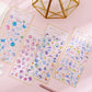 Korean ins unicorn crystal Epoxy sticker creative bronzing hand account decorative sticker student diary DIY sticker