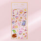 Korean ins unicorn crystal Epoxy sticker creative bronzing hand account decorative sticker student diary DIY sticker