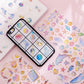 Korean ins unicorn crystal Epoxy sticker creative bronzing hand account decorative sticker student diary DIY sticker