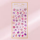 Korean ins unicorn crystal Epoxy sticker creative bronzing hand account decorative sticker student diary DIY sticker