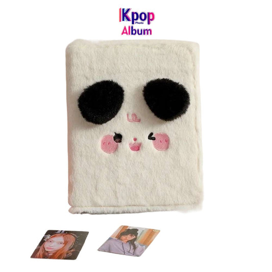 A5 Binder Photocard Holder Cute Plush Photo Album Kpop Idol Photocards Collect Book Student School Notebook Stationery