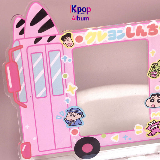 cartoon small card acrylic photo frame Polaroid photo Idol star universal three-inch dual card position card stand