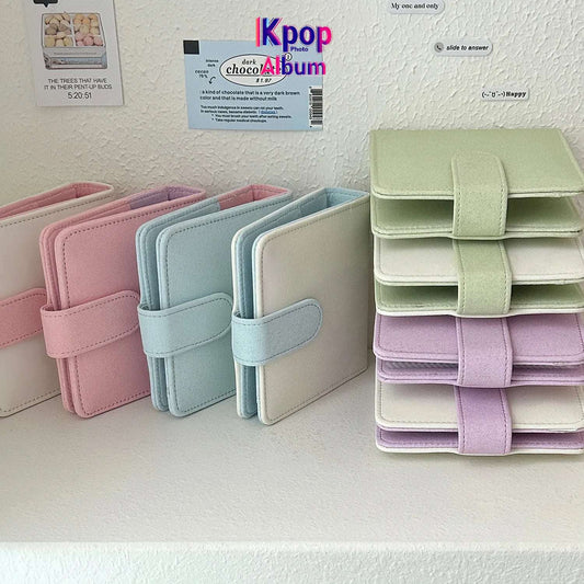 3inches Binder Photocard Holder Korean Idol Photo Album PU Photocards Album Collect Book Para Fotografias 포토카드 용품 Фотоальбом