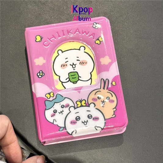 3 inch Polaroid album chiikawa Jiyikawa storage ben one palace grid card book mini small card storage book
