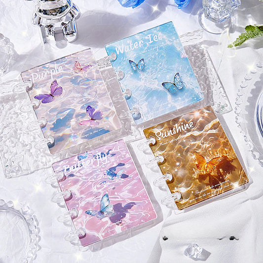 4 Ring Binder 3 Inch Binder Summer Special-Water Butterfly Kpop Photocard Binder