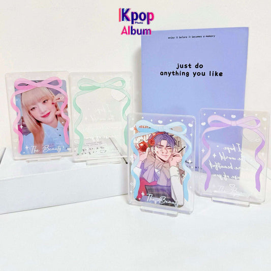Original Bow Card Holder Stand Star Chasing Small Card Display Stand Desktop Card Holder Stand Photo Frame Table