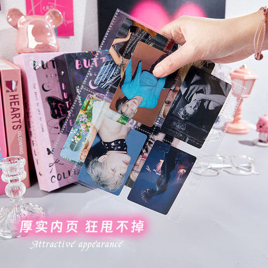 Large capacity dream butterfly card album laser high value star chasing storage album 3 inch loose-leaf Polaroid storage album
