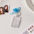 Transparent acrylic love bow keychain pendant can be placed, ID photo, big head sticker, photo frame, star chasing pendant, female.