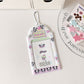Student cartoon graffiti animal PVC hollow transparent three-inch card cover girl star chasing small card display pendant card bag