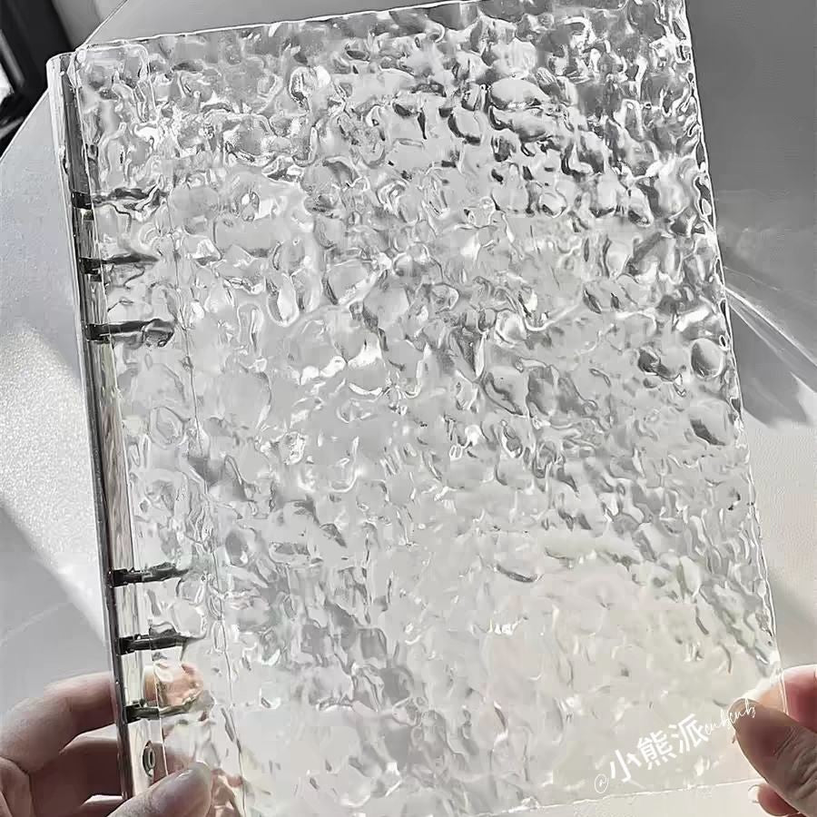 Transparent Crystal Corrugated Card Album A5 Loose-leaf Sigong Grid Three Inch Idol Polaroid Star Chasing Small Card Album Storage Album