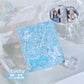 High-value ins water ripple card album, a palace grid of 3 inches, photo album, mini acrylic love bean small card storage album