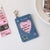 ins style student denim love hollow 3 inch star chasing small card cover girl campus card subway card pendant card bag