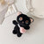 2025 new cartoon backpack cat plush doll pendant student schoolbag decoration cartoon keychain doll girl