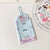 Student cartoon graffiti animal PVC hollow transparent three-inch card cover girl star chasing small card display pendant card bag