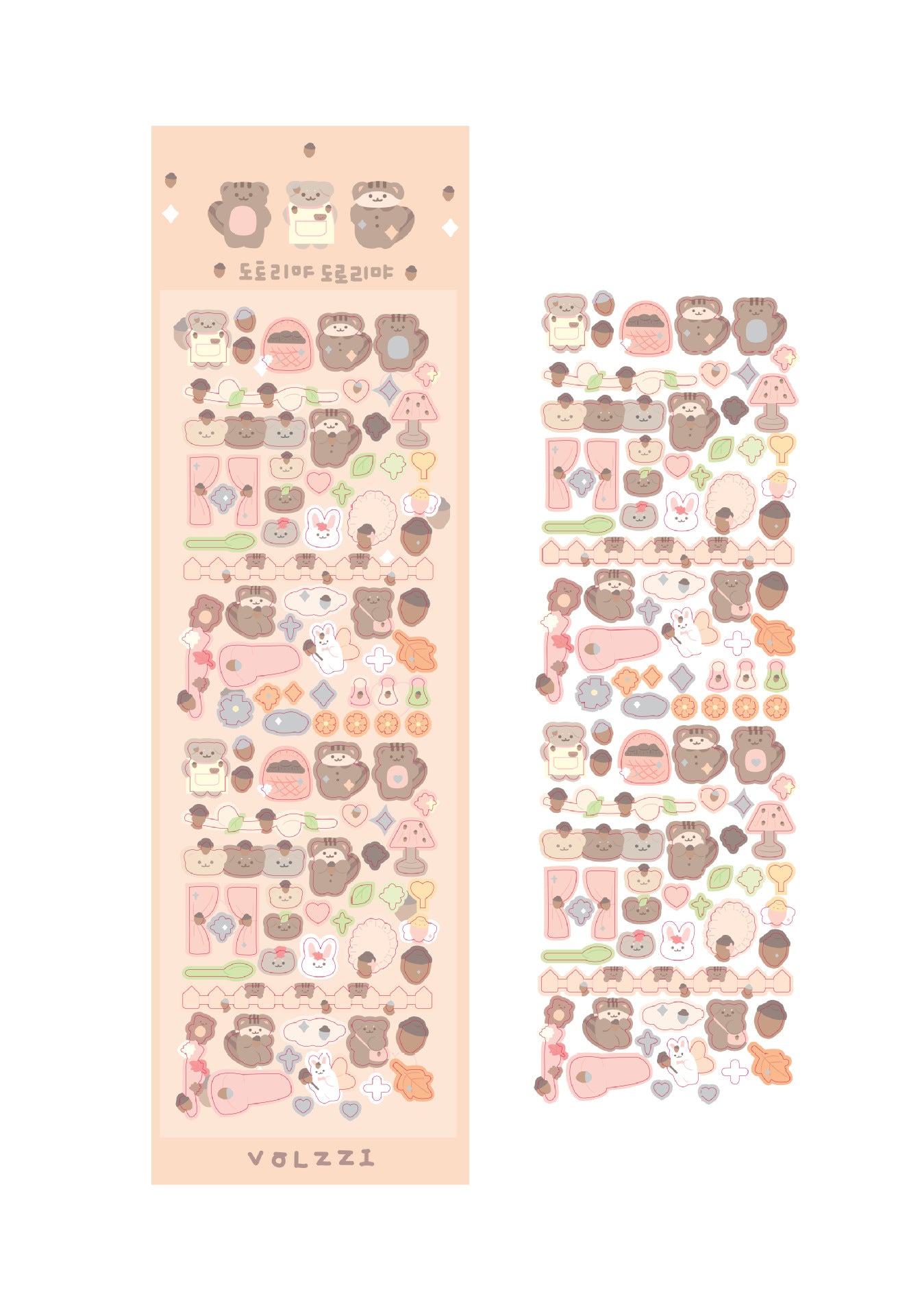 Korean ins same laser bear sticker cute hot silver rabbit sticker DIY decorative material goo card sticker