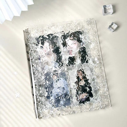 Transparent Crystal Corrugated Card Album A5 Loose-leaf Sigong Grid Three Inch Idol Polaroid Star Chasing Small Card Album Storage Album