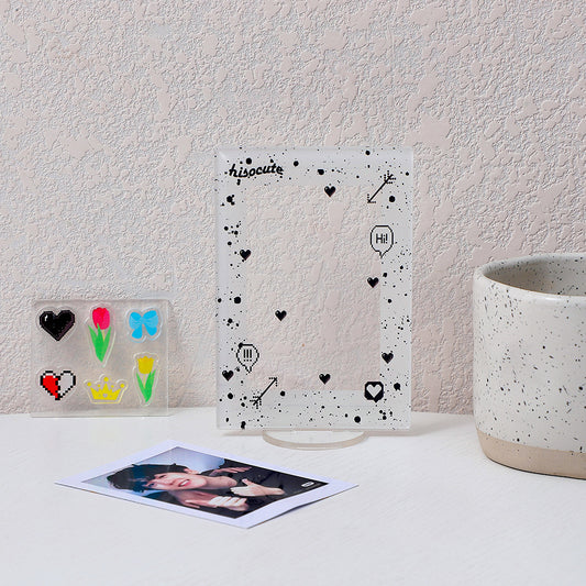 3-inch frame insert card vertical brand desktop ornament photo storage photo frame acrylic star display frame wholesale
