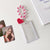 Summer transparent acrylic hard card cover, love keychain pendant card bag, girl Polaroid 3-inch star chasing card cover