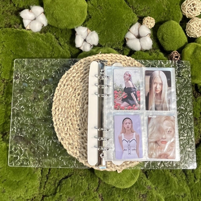A5 crystal card book Sigong grid 3 inch love bean album star chasing storage book binder book acrylic